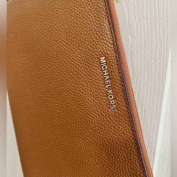 Michael Kors Tan Leather Wristlet - Picture 2 of 4